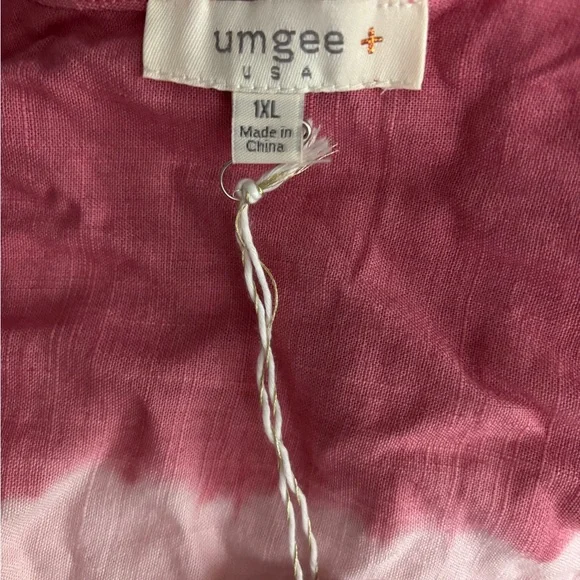 Umgee Boho Linen blend oversized midi dress - Picture 5 of 5